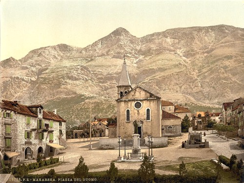 [Makarska, Cathedral Square, Dalmatia, Austro-Hungary]