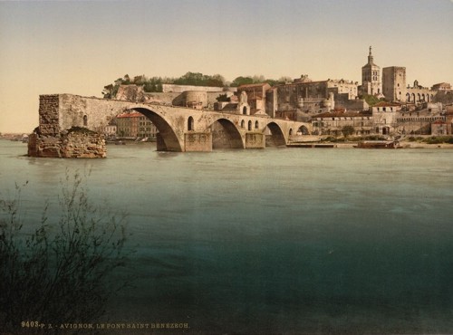 [St. Benezech (i.e., Saint B&eacute;n&eacute;xet), bridge, Avignon,Provence, France]
