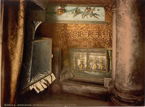 [The cave and the cradle, Bethlehem, Holy Land, (i.e., West Bank)]